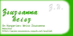 zsuzsanna weisz business card